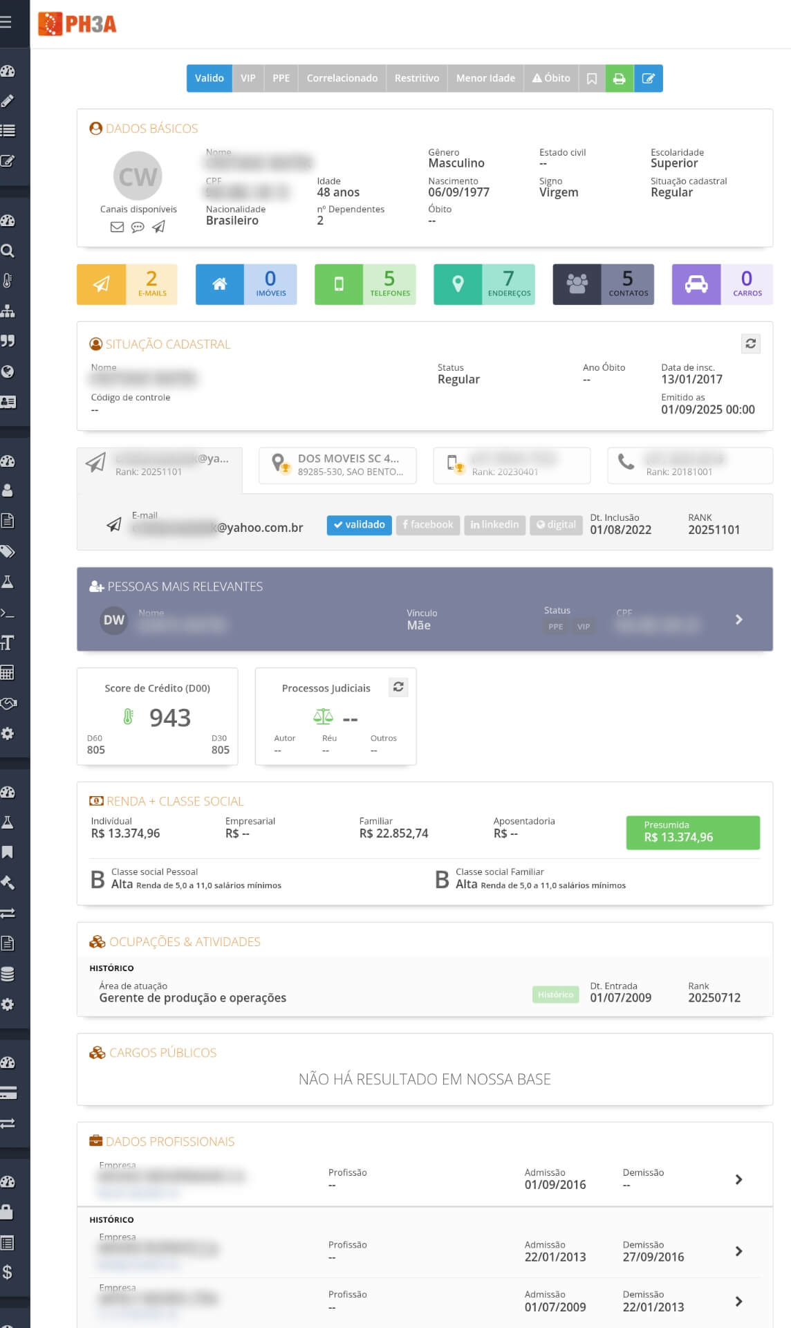 Interface do DataBusca